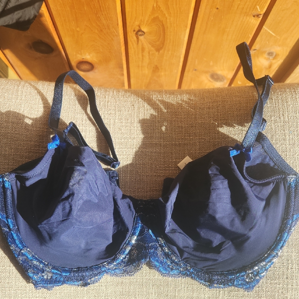 Adore Me Midnight Blue Lace Bra